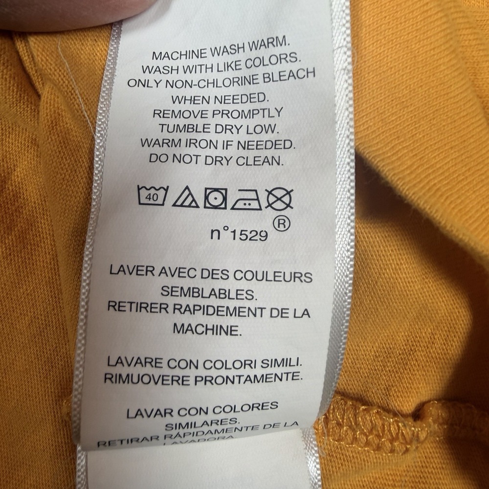 Polo Ralph Lauren T Shirt Men's Yellow Pony Logo Crewneck Cotton Tee Long Sleeve - Picture 8 of 13